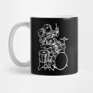 SEEMBO Spaceman Playing Drums Drummer Drumming Musician Band Mug